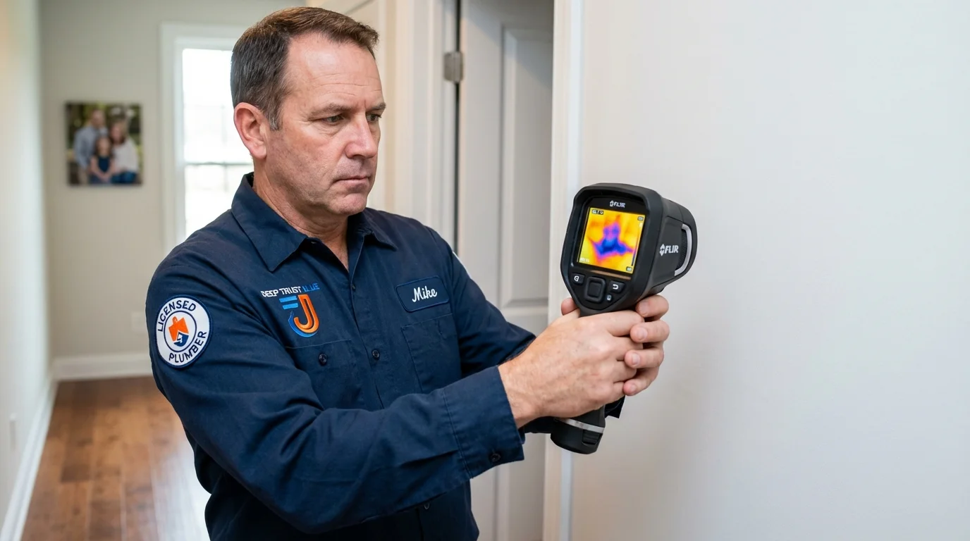 Thermal imaging leak detection by Johns Plumbing LLC in Orangevale